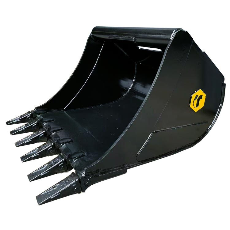 Quick Hitch Mini Excavator Bucket with teeth.